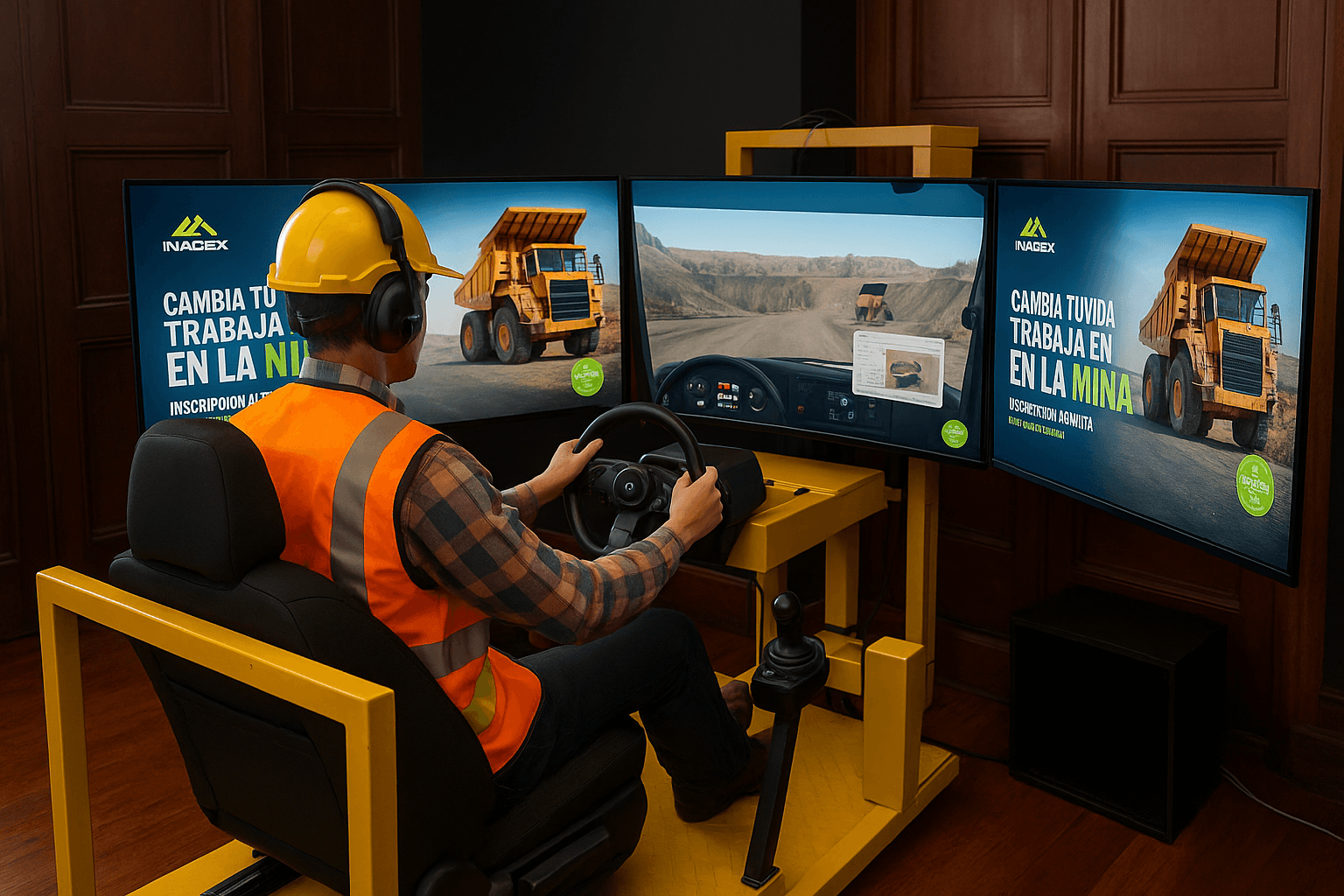 Simulador de camión de extracción